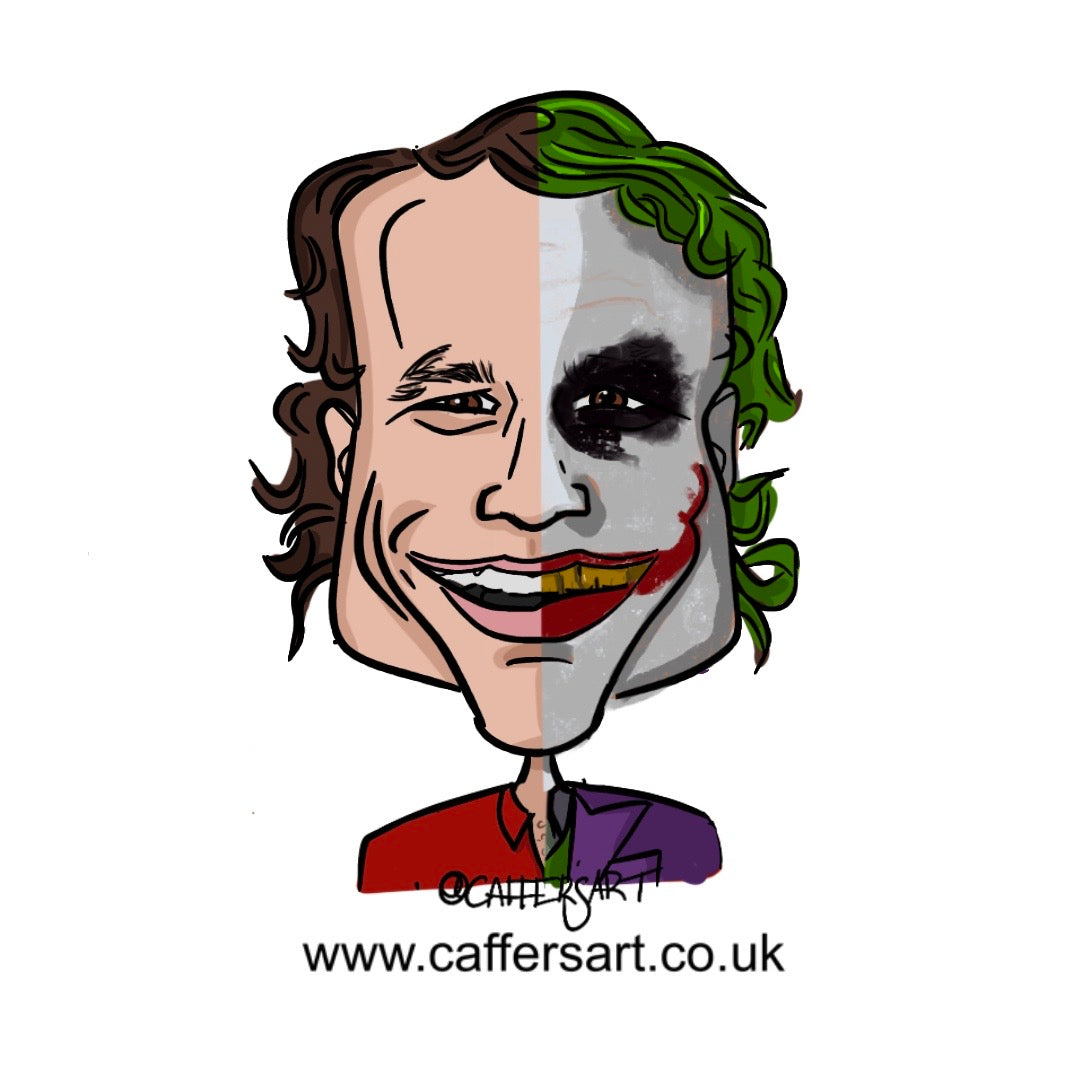 Heath Ledger/The Joker Caricature