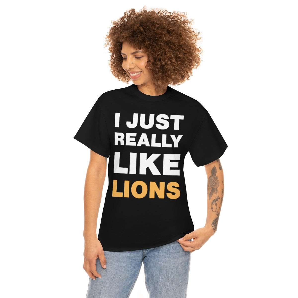 I Just Really Like Lions Ok Funny Lion Women's T-Shirt