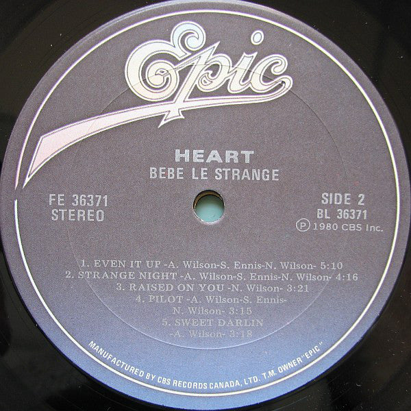 Heart : Bebe Le Strange (LP, Album)
