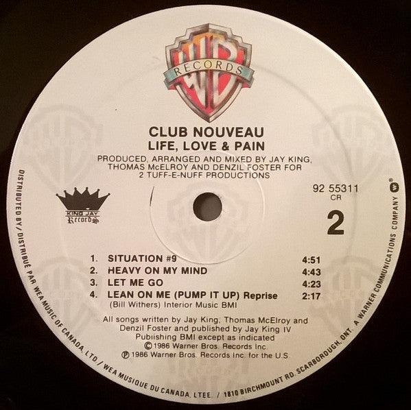 Buy Club Nouveau : Life, Love & Pain (LP, Album) Online for a great price