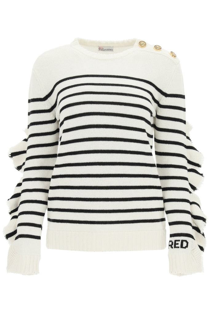 red valentino striped sweater