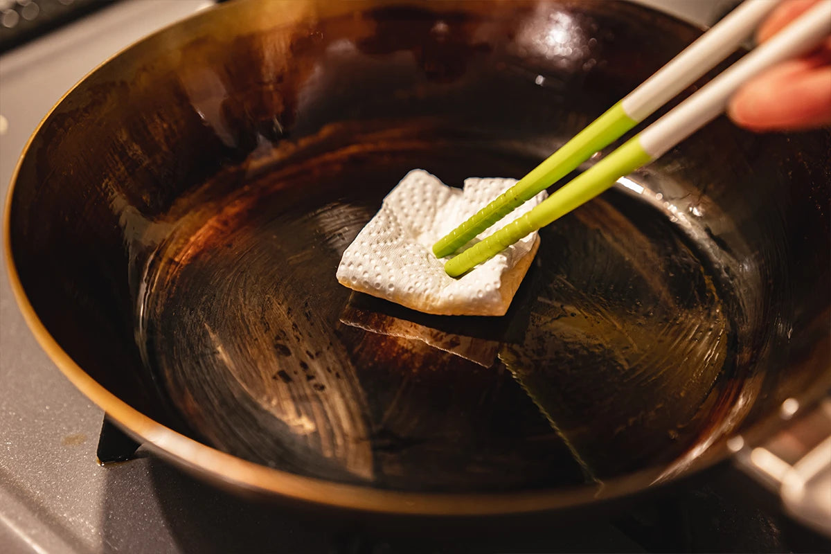 洗った後は水気を飛ばしてサッと油を塗る