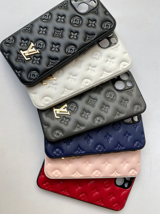 LV Printed Leather Case Cover For Iphone XS – Casecart India