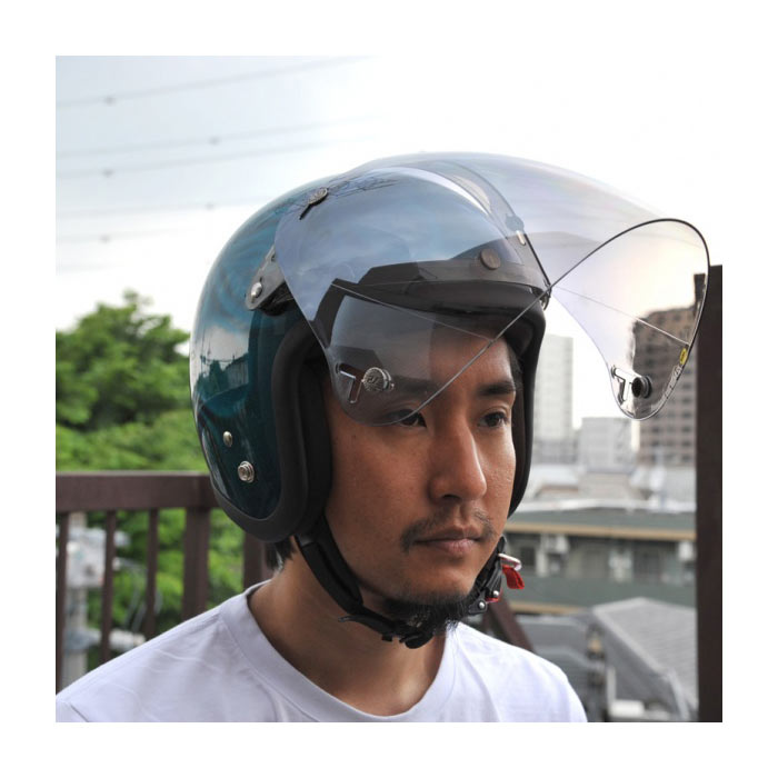 72JAM 開閉式フリップアップベース一体型 3D 立体コンペシールド ジェットヘルメット フラッシュミラーシャンパンゴールド 汎用品 CPSB07  通販 激安◇