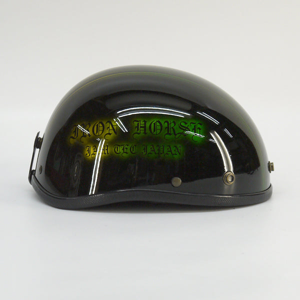 Half Cap Helmet 72jam Ip 78 Old English Green X Yellow Custom Paint Ha Raytec レイテック アクアリウム 水槽 レイアウト ヘルメット シールド 通販サイト