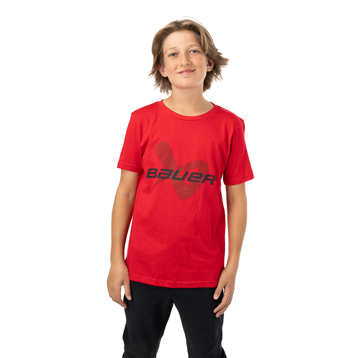 BAUER CORE SHORTSLEEVE LOCKUP TEE YOUTH