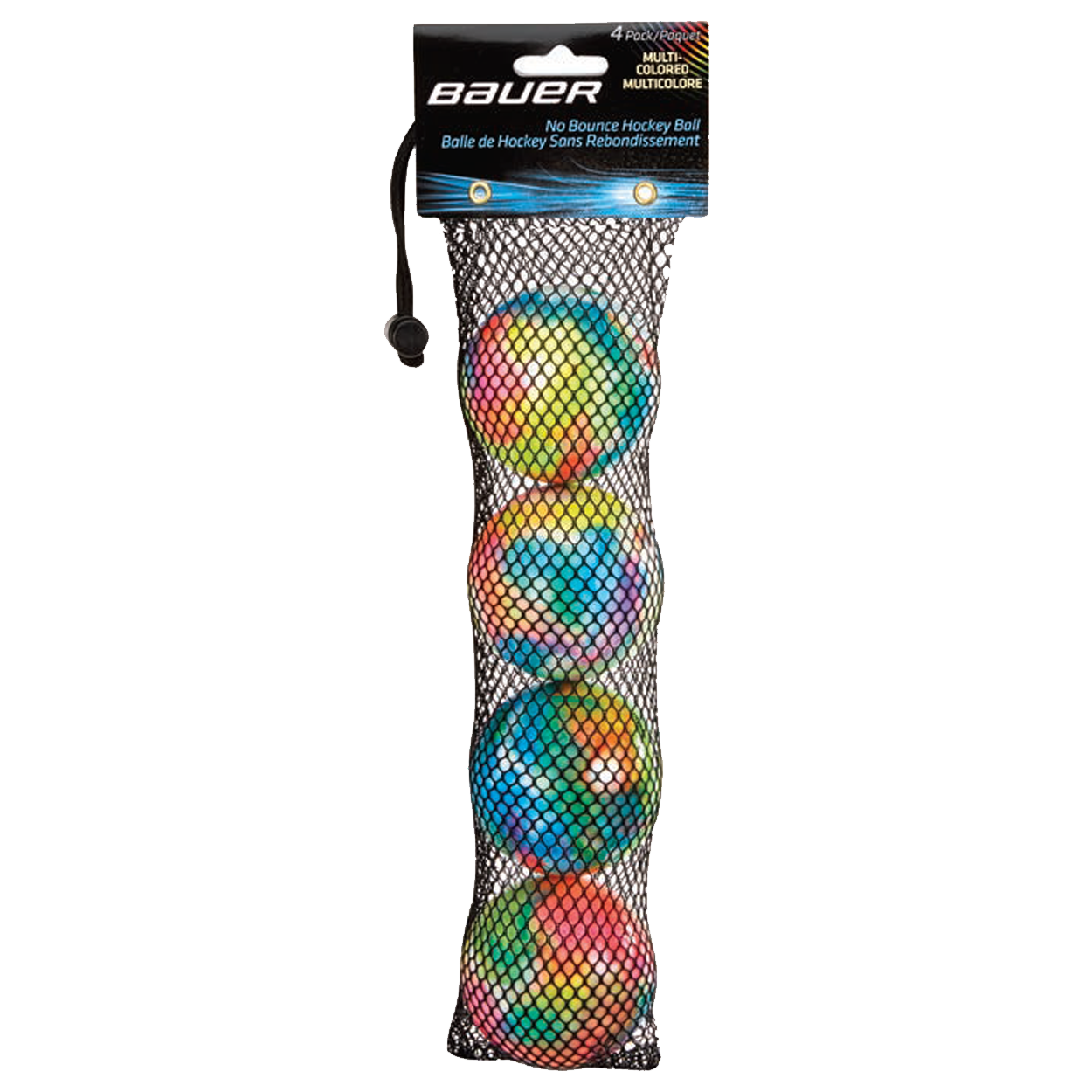 MULTI-COLORED NO-BOUNCE HOCKEY BALLS