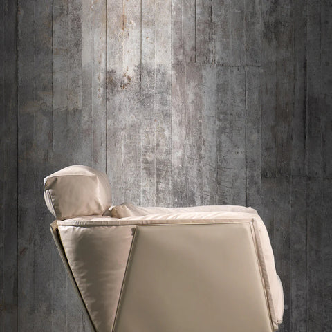 Concrete Woodprint Grey Wallpaper by Piet Boon - NLXL - Do Shop