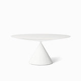 Clay Table Round - Glossy White