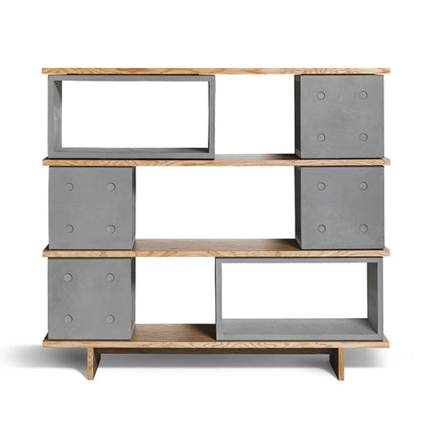 Dice Concrete and Wood Storage Collection - Lyon Beton - Do Shop