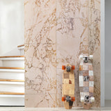 Beige Marble Tiles 48.7 x 76.9 cm Mirrored Materials Wallpaper by Piet Hein Eek - NLXL - Do Shop