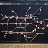 Pipework London Tube Map - Coat Rack
