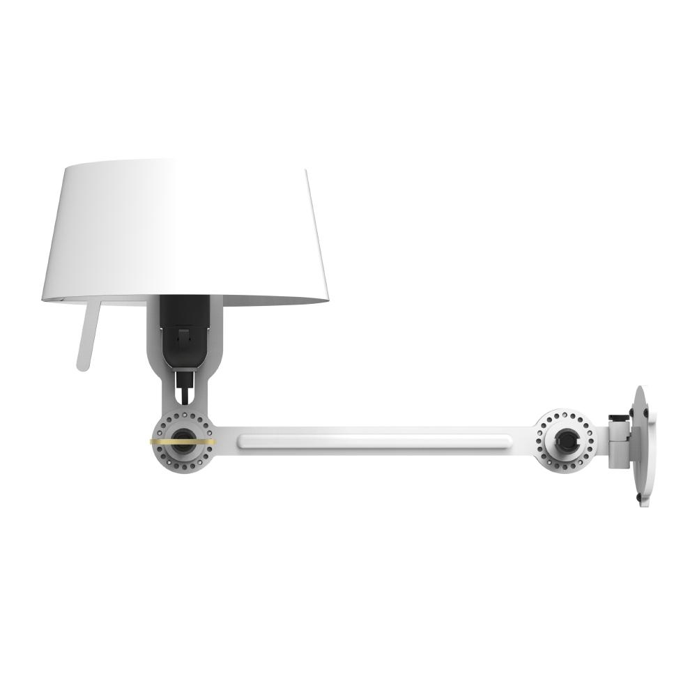 Wall light, Set 2x Bolt Bed underfit install, without cable, White, L29cm,  H27cm - Tonone - Nedgis Lighting