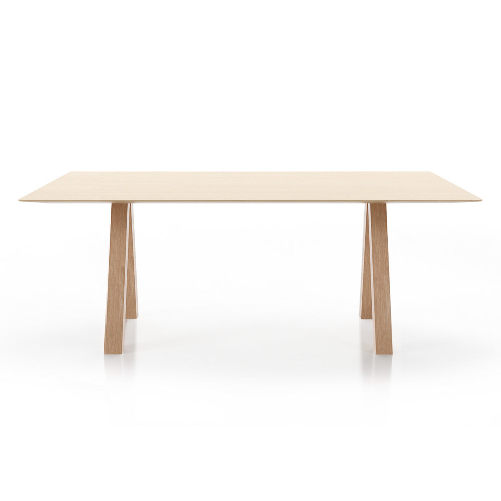 Viccarbe Burin table, 150 cm, white - white laminate