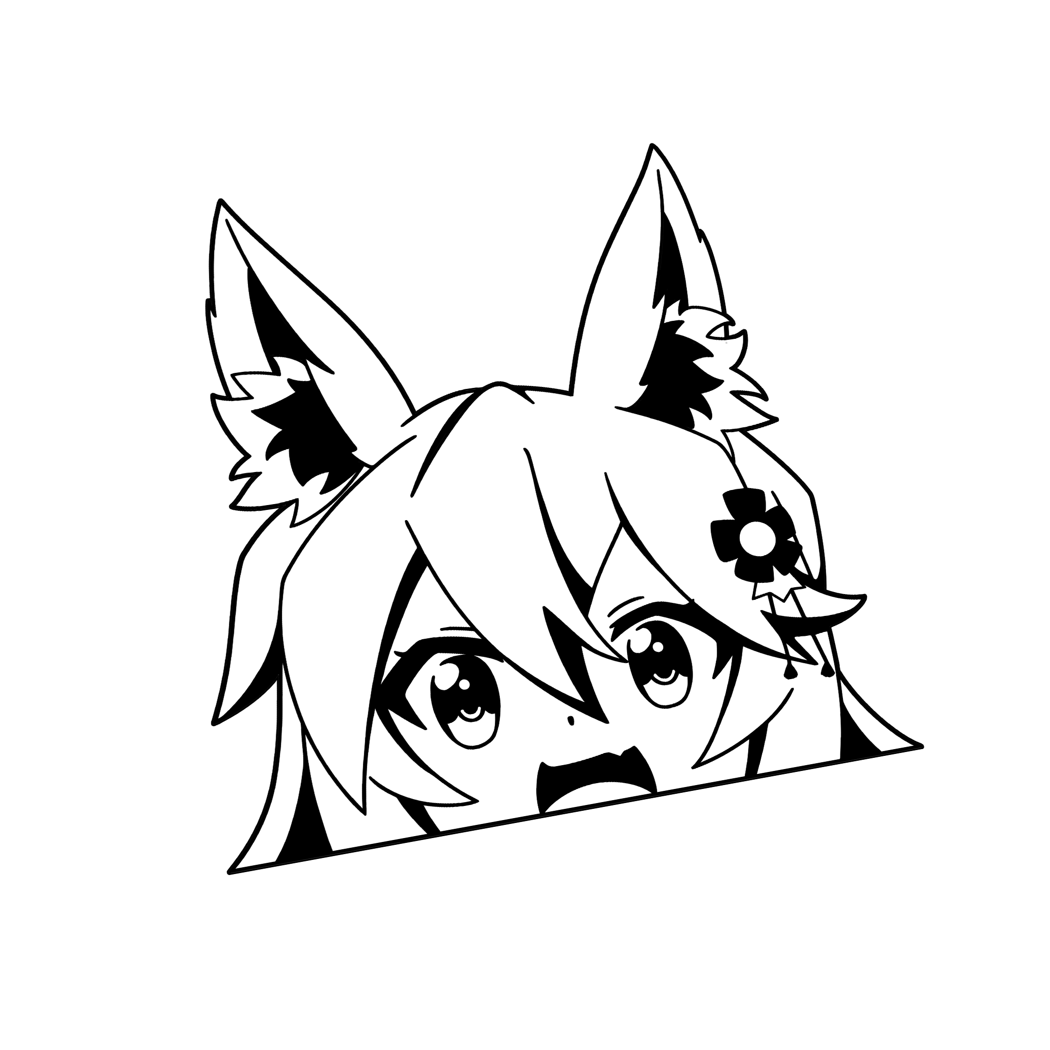 Senko-san Peeker Vinyl Decal (Pre-Order)