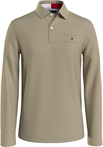 Tommy Men Long Sleeve Custom Fit Flag Polo – New York Premium Outlet