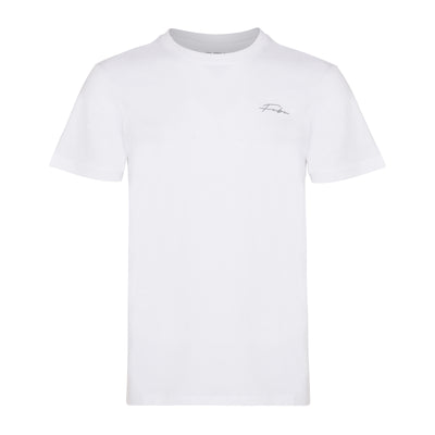 FUBU men's crew-neck sleepwear white t-shirt