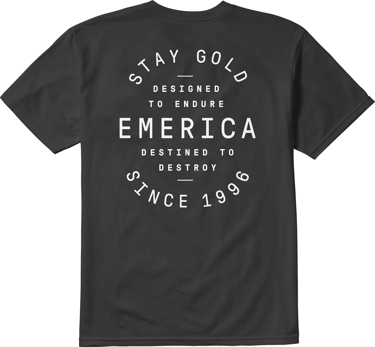 EMERICA DESTINED TEE - BLACK