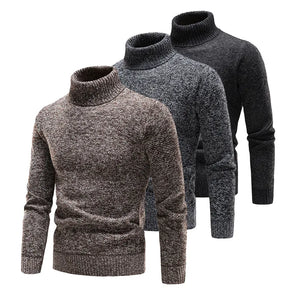 Funki Buys | Sweaters | Men's Winter Knitted Turtleneck Pullover - Funki Buys