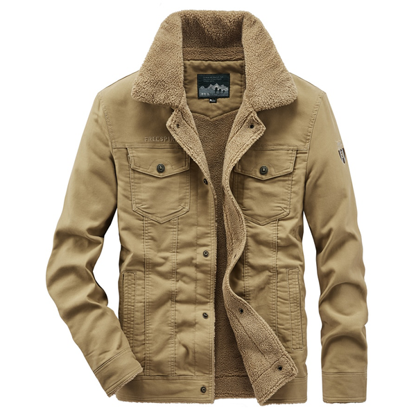 Fleece Jacket Men Winter Thick Jackets Coats Plus Size 8XL Solid