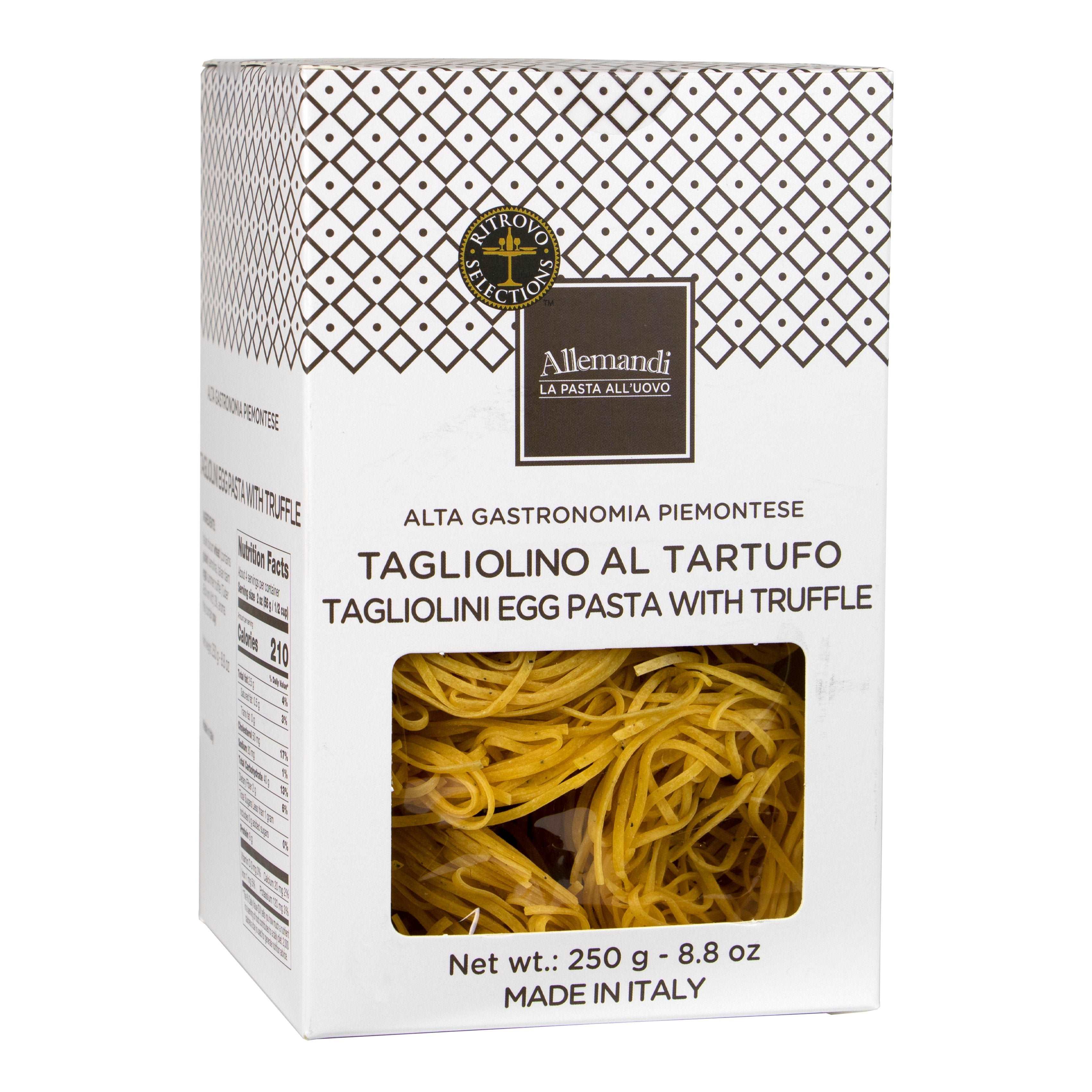 Allemandi Tagliolini al Tartufo, egg pasta with cage free eggs – Ritrovo  Italian Regional Foods