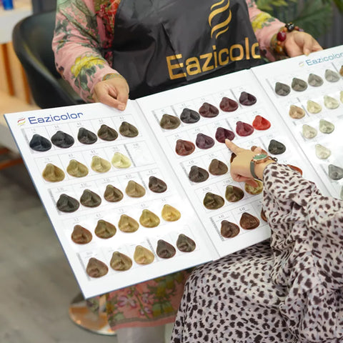 Right shade selection on Eazicolor shade card