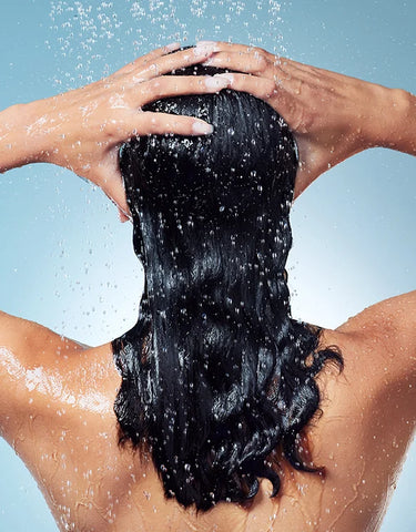 Wash hair with normal water