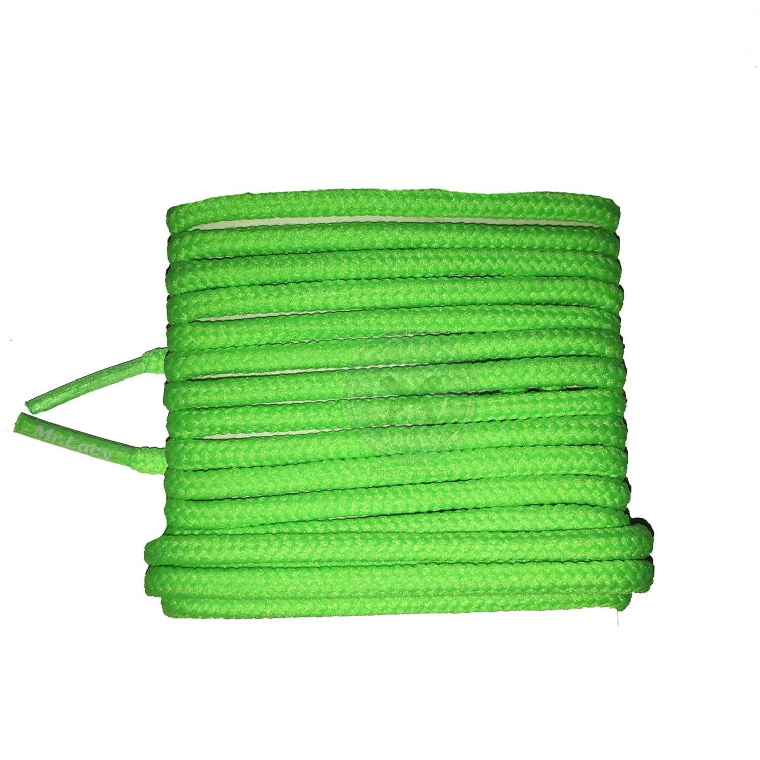 neon green round shoelaces