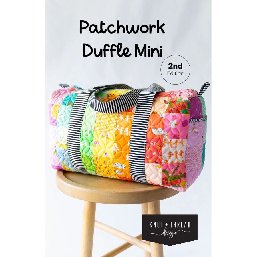 Patchwork Duffle Mini Bag Pattern by Knot & Thread