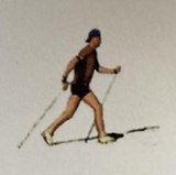 Nordic Walking: Der Diagonalschritt: Abbildung der Abdruckphase