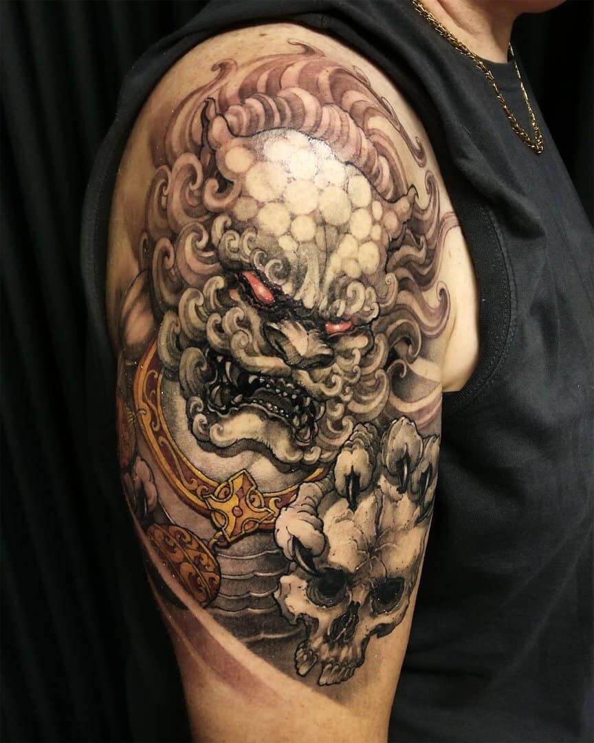 Asiatisk Lejon Tatuering