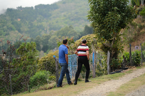 Lorena at the Roble Negro coffee farm in Costa Rica