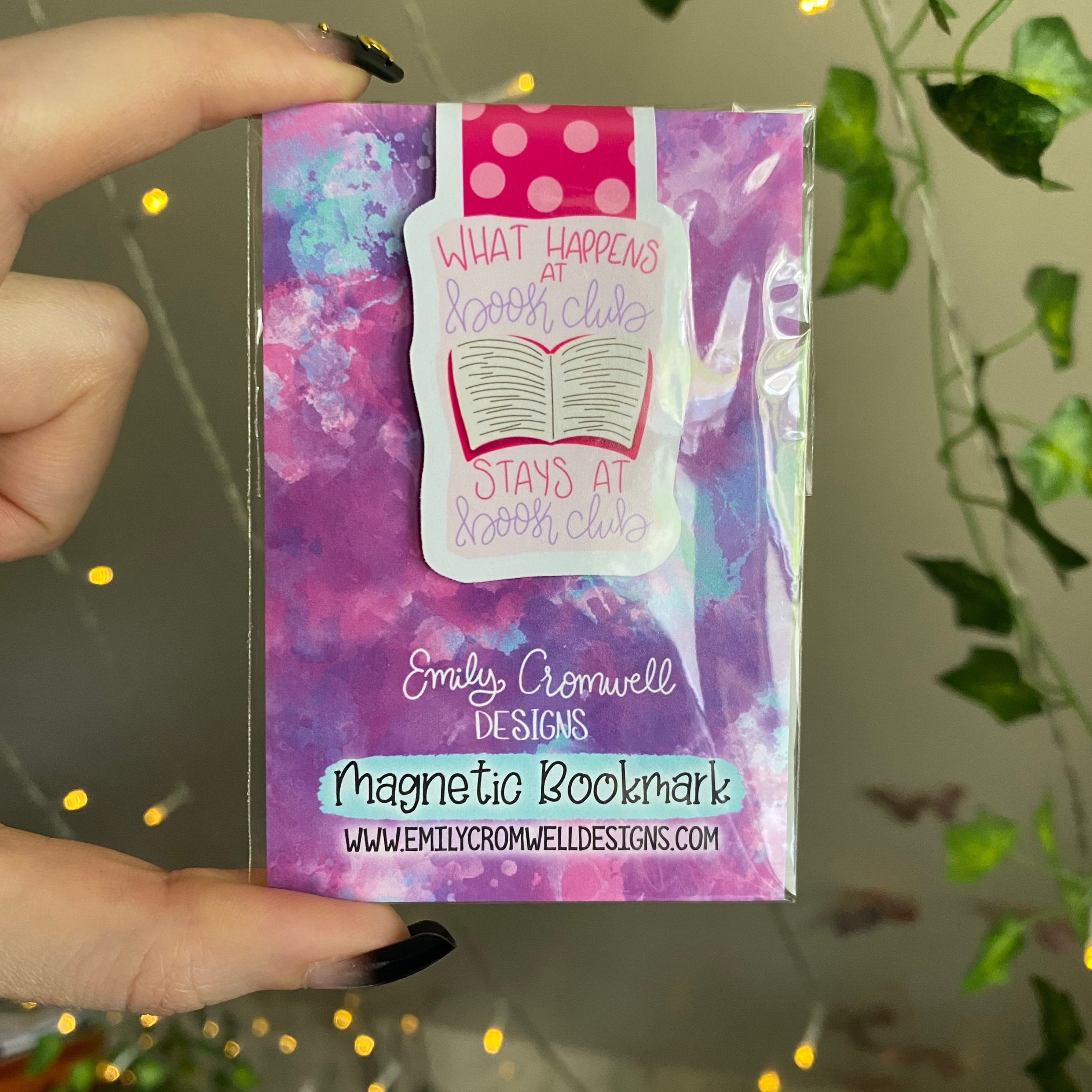 What Happens at Book Club Stays at Book Club Magnetic Bookmark