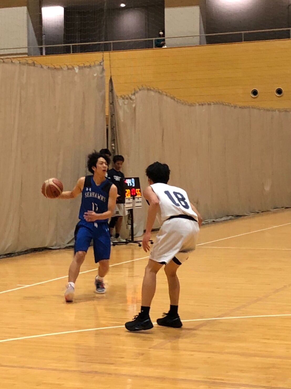 デベロップメントリーグ日本体育大学B VS 東京成徳大学の試合風景