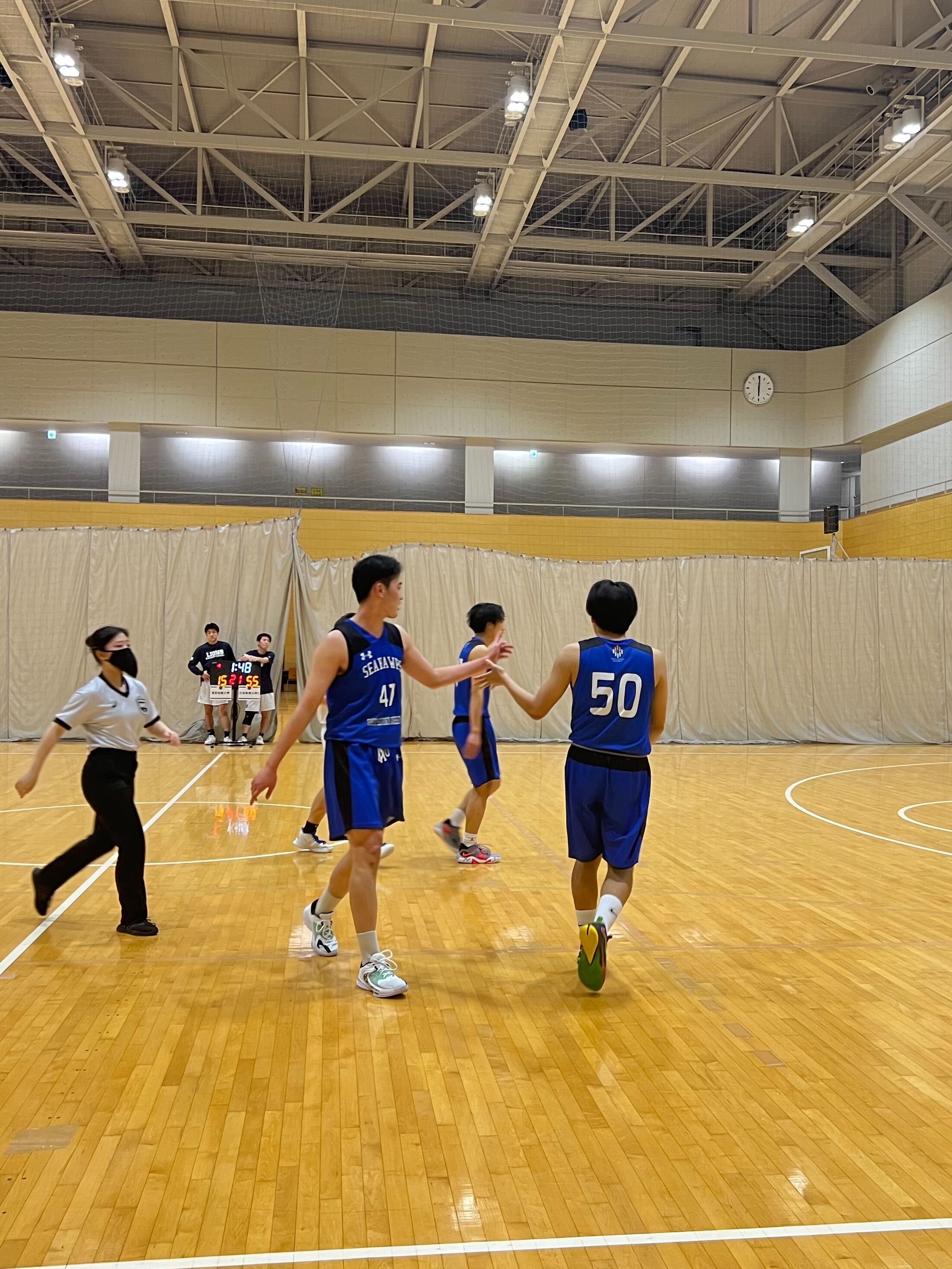 デベロップメントリーグ日本体育大学B VS 東京成徳大学の試合風景