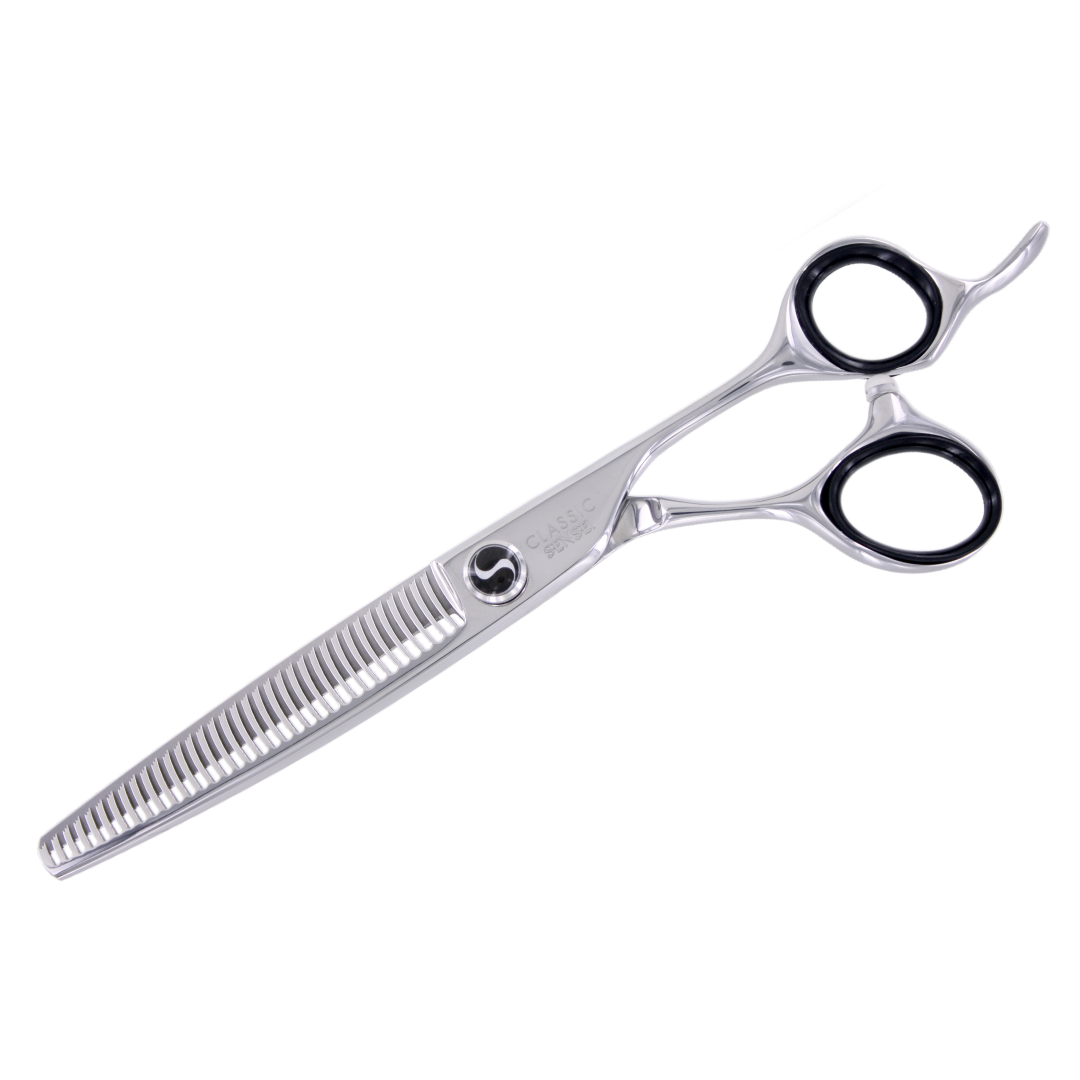Kore Stone Damascus Steel Blender Shear Scissors - 30 Teeth - FHI Heat Pro