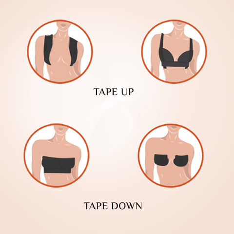 Bra Accessories Set Waterproof Breast Lift Tape Adhesive - Temu Australia