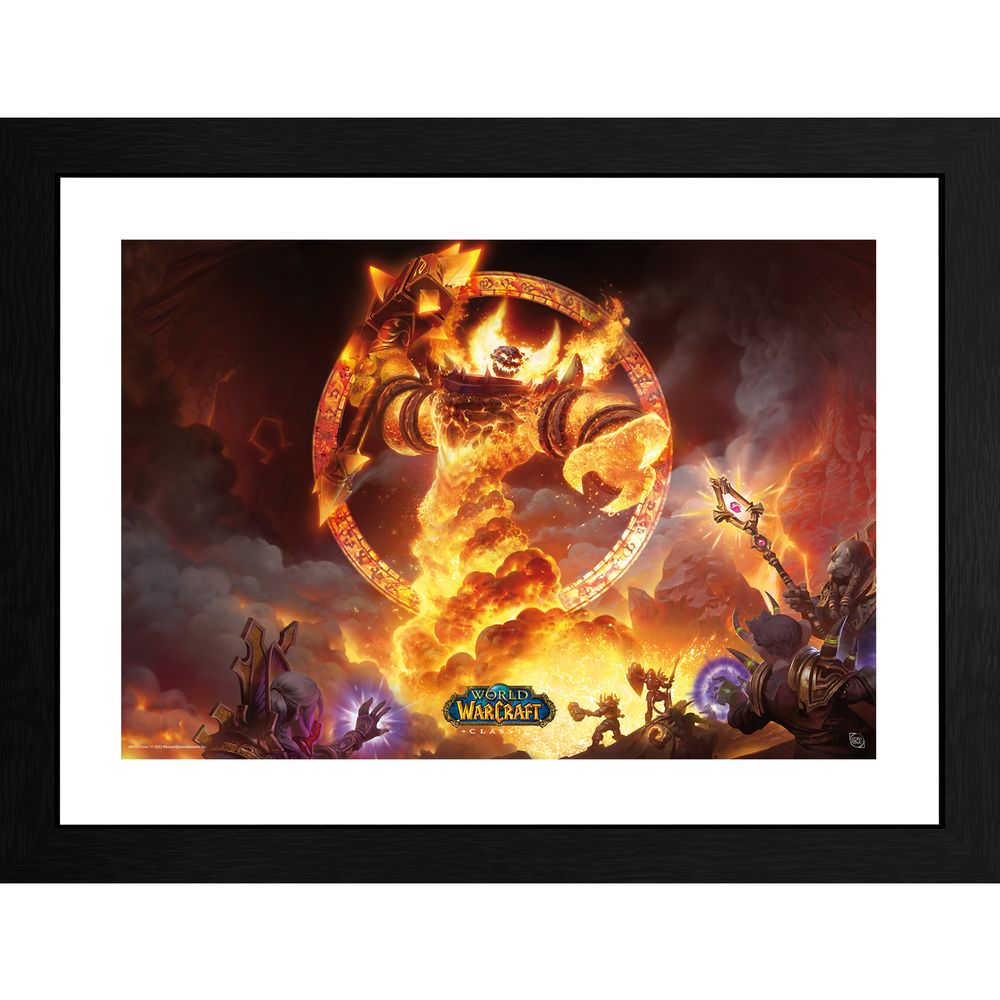 World of Warcraft - Ragnaros - framed art print — 