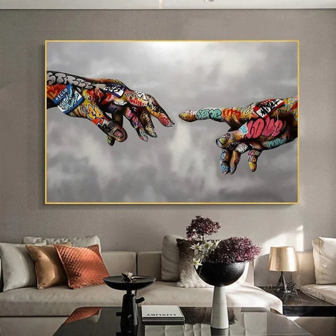 Modern Graffiti Wall Art "Touch"