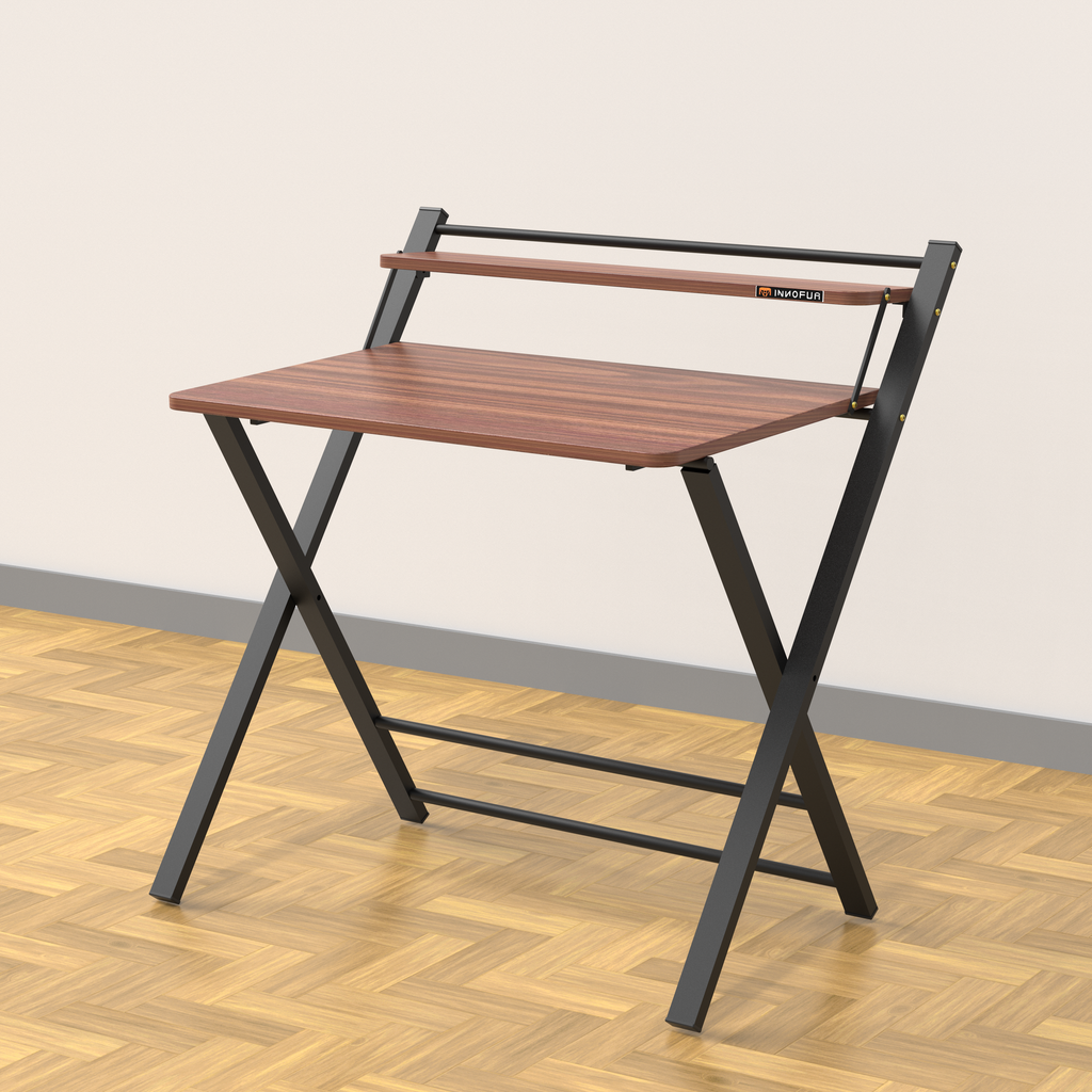 InnoFur Meleti Folding Table With Shelf