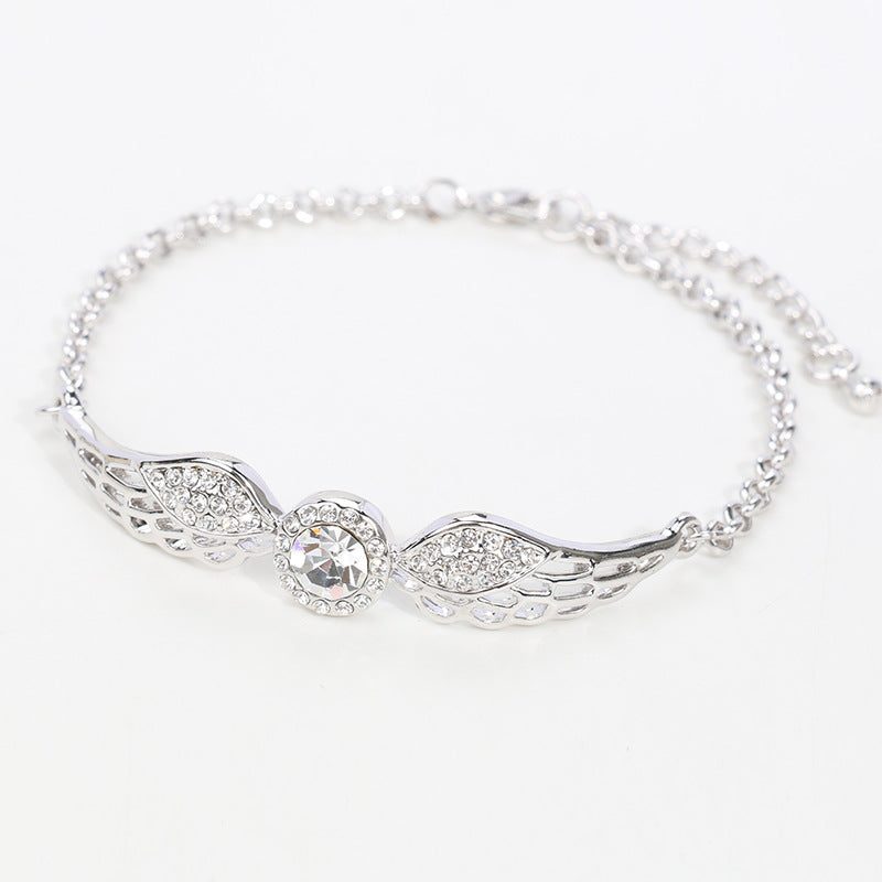 Austrian Crystal Bracelet Angel Wings Diamond Jewelry