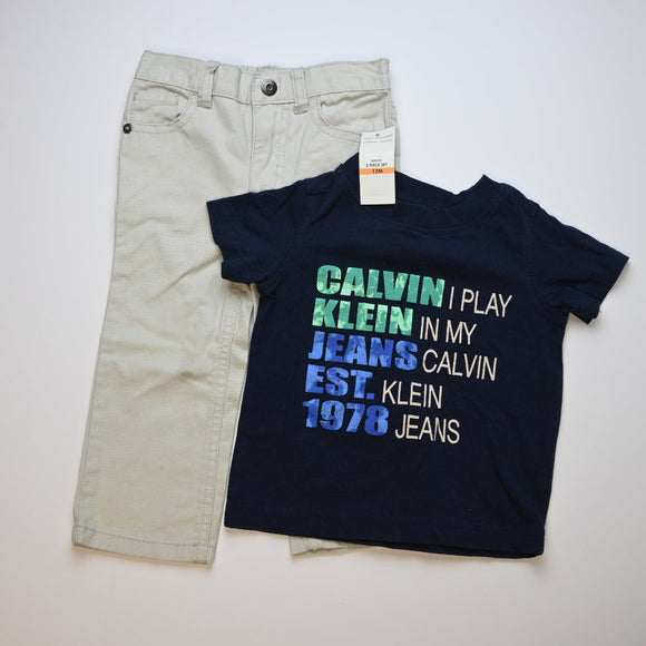Calvin Klein - T-Shirt & Pant Set NEW WITH TAGS! (12 mos.) – GreenThrift  Virtual