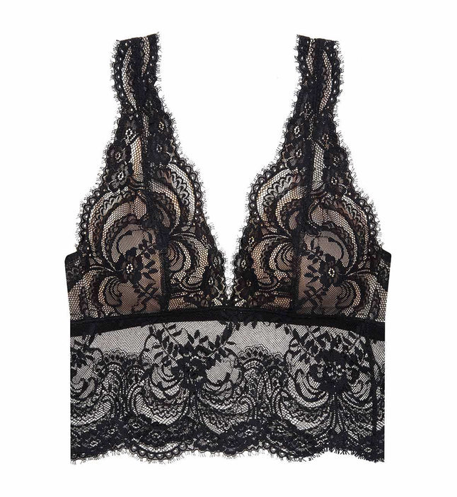 Lace And Luxury Padded Bralette: Black – TeaElla