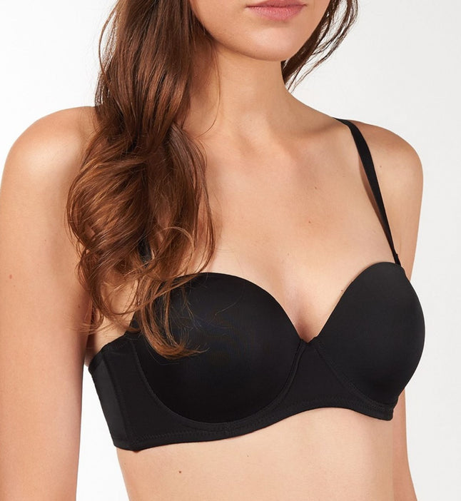 Simply Everyday Non-Wired Push Up Bra in Black Combination
