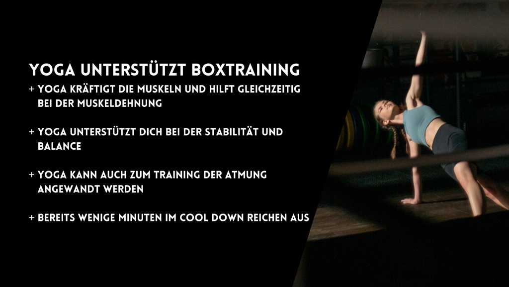 Yoga unterstützt das Boxtraining