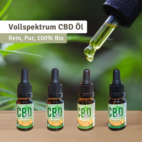 Premium Vollspektrum CBD-Öle von mykima