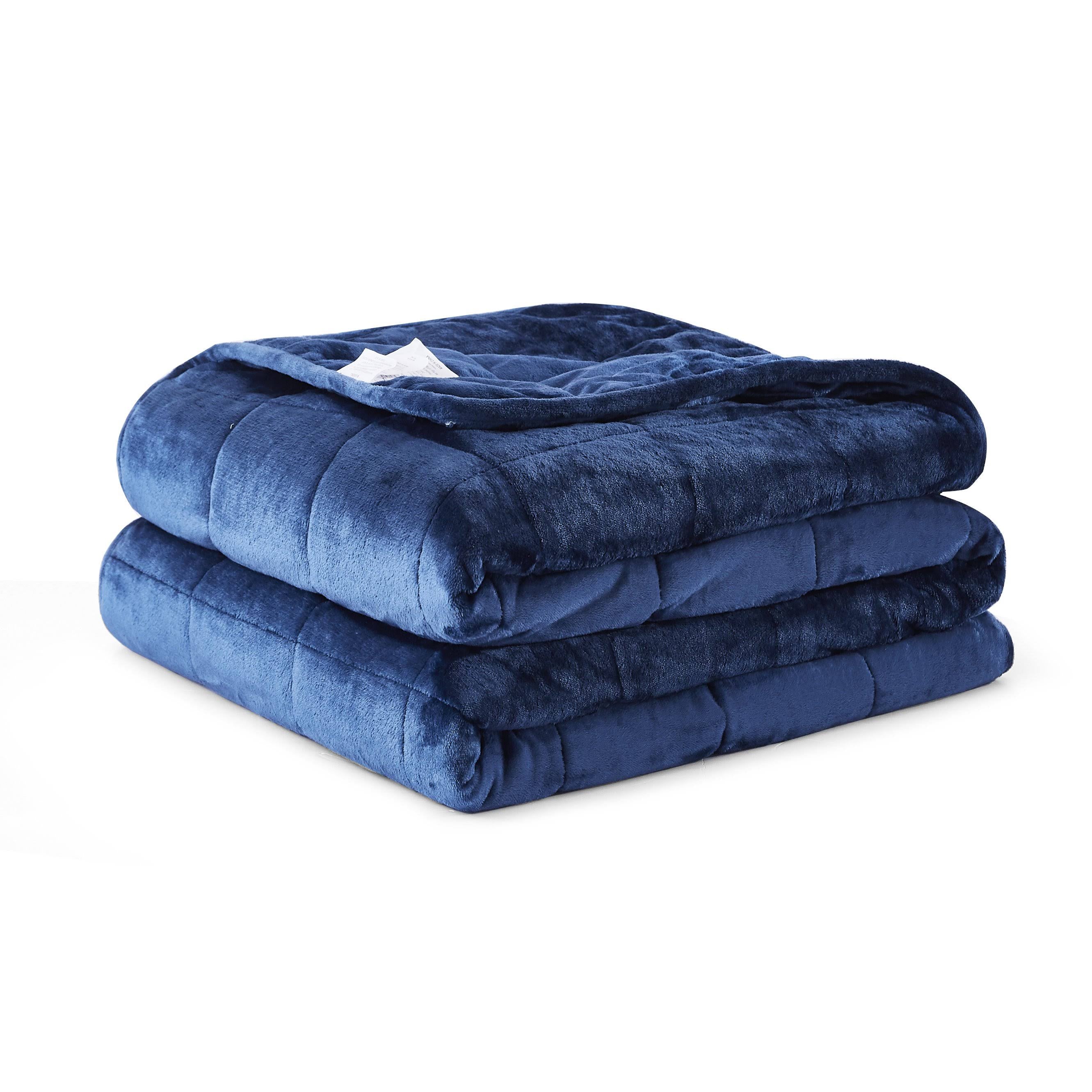 1 PC Weighted Comforter Twin 20 lb, Blue NCA8_L4QYE34