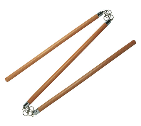 Rattan Three-Section Staff - Wood 3 Section Staff - Martial Arts Chain  Staff