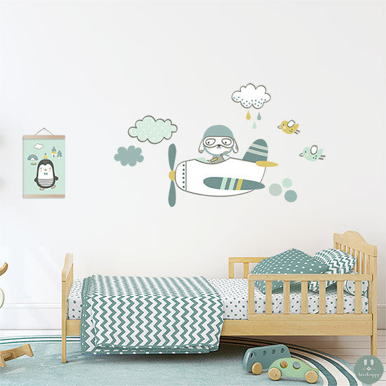 39 bonitos vinilos adhesivos para decorar las paredes de una habitación  infantil