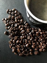 Office Barista Take Away Cup with coffee beans